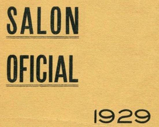 CATÁLOGO  EXPOSICIÓN DE BELLAS ARTES  SALÓN OFICIAL 1929